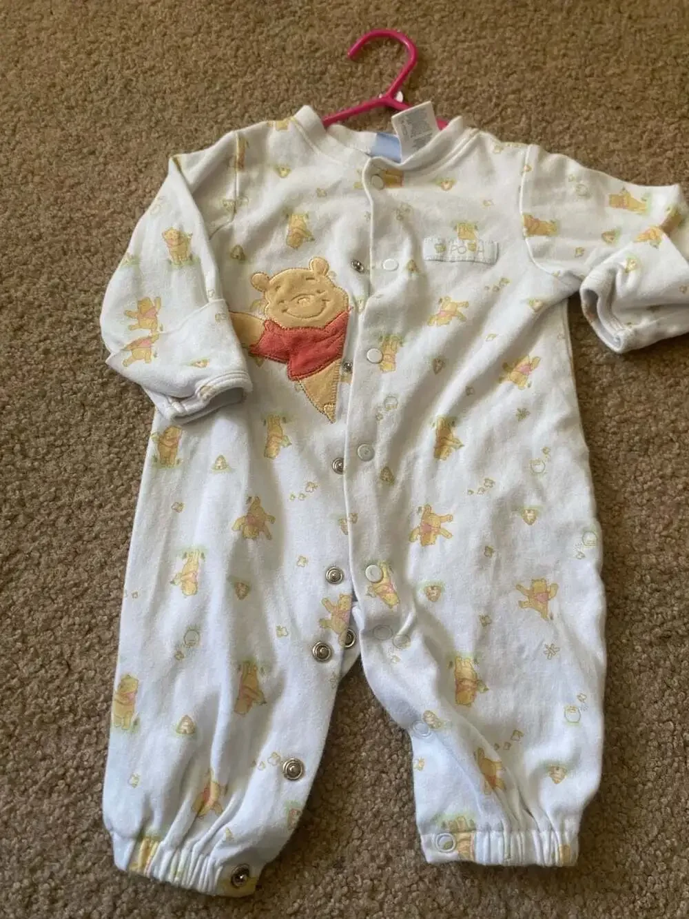 Disney The Wonderful World Of Disney Winnie The Pooh Footie Size 0/3 Months